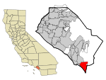 Orange County California Incorporated and Unincorporated areas San Clemente Highlighted